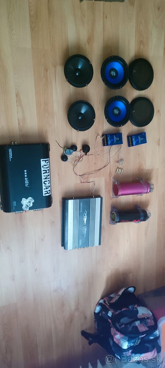 Predám zosilňovače aj reproduktory do auta