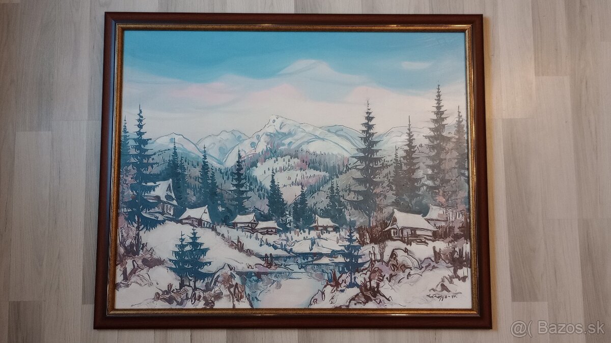 Obraz  olejomaľba od Gejza Tressa , Tatry