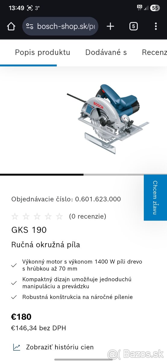 Bosch kotúčová píla