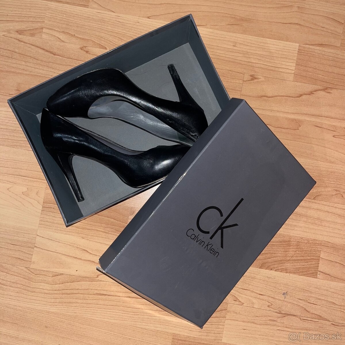 Calvin Klein spoločenské čierne lodičky