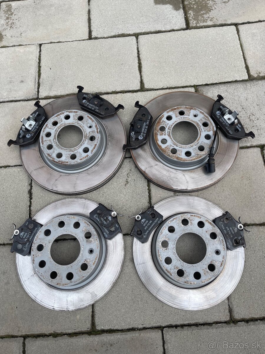 Sada kotúčov ATE 280mm Škoda Octavia 2,VW Golf 5