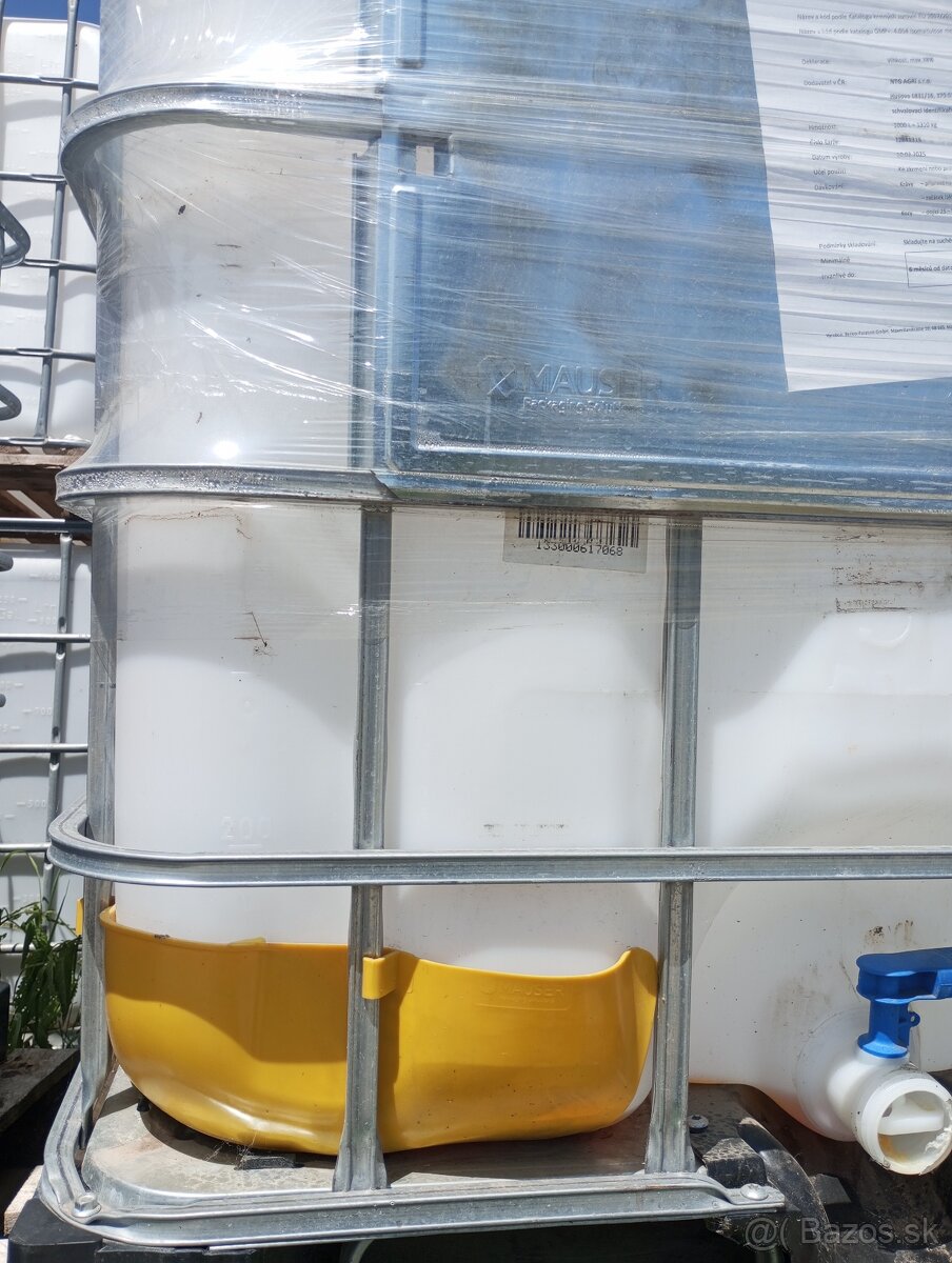 Predám čisté IBC kontajnery, nádrž 1000l, možný dovoz