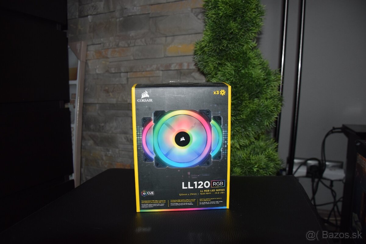 Corsair LL120 RGB LED 120 mm Dual Light Loop PWM x 3