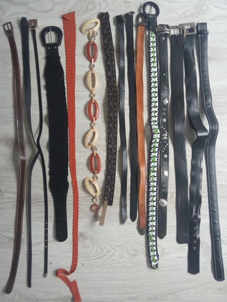 Opasok rôzne druhy, materiál, zapinanie