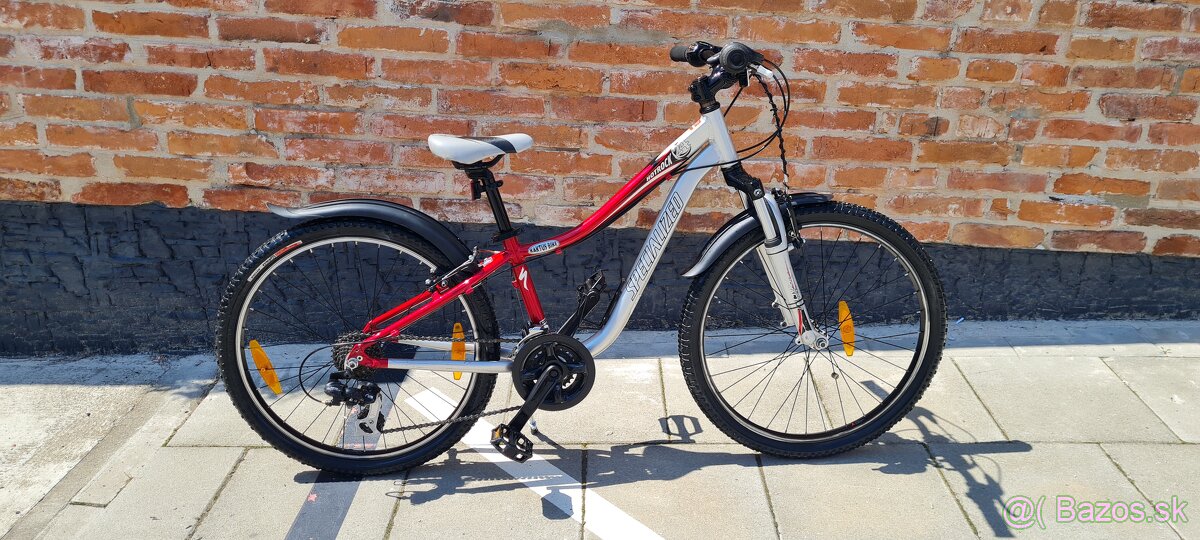 Bicykel Specoalized 24" junior cervenobordovy