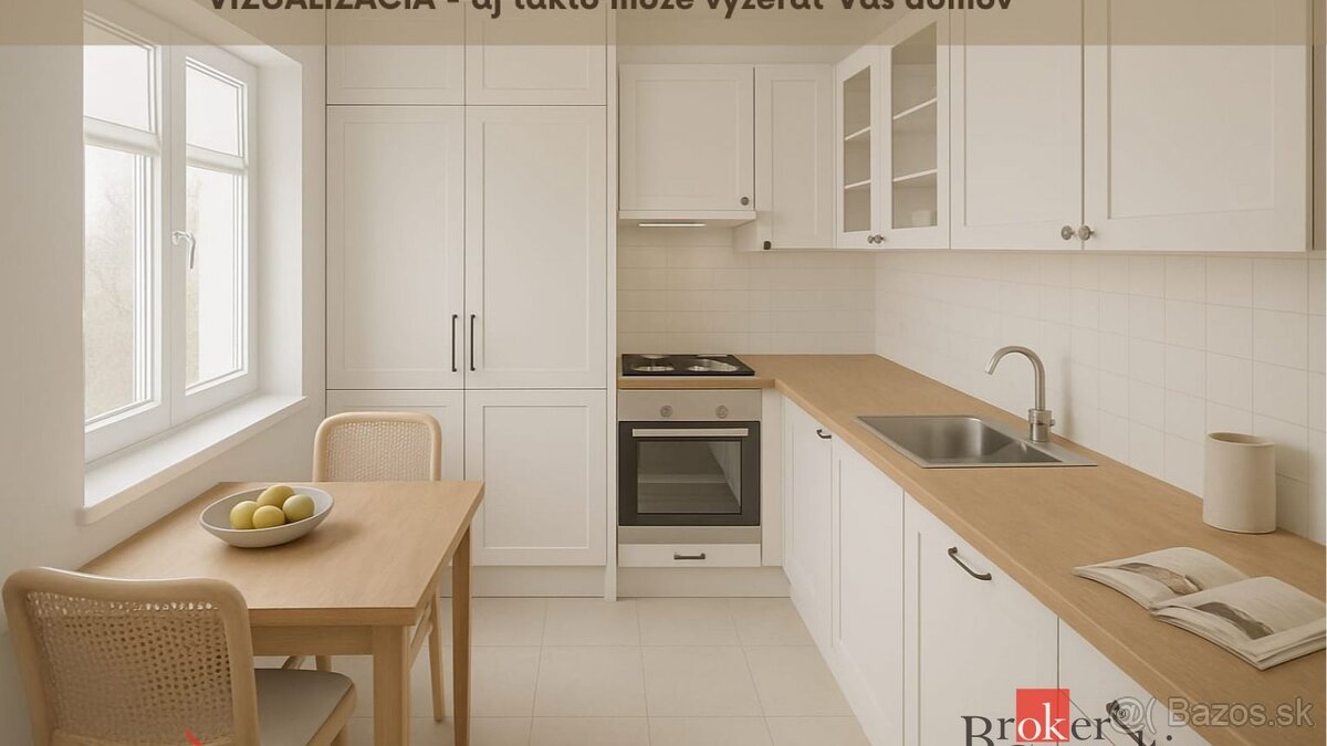 3 izbový byt, 63 m2 s balkónom, 2 pivnice, Vrbové