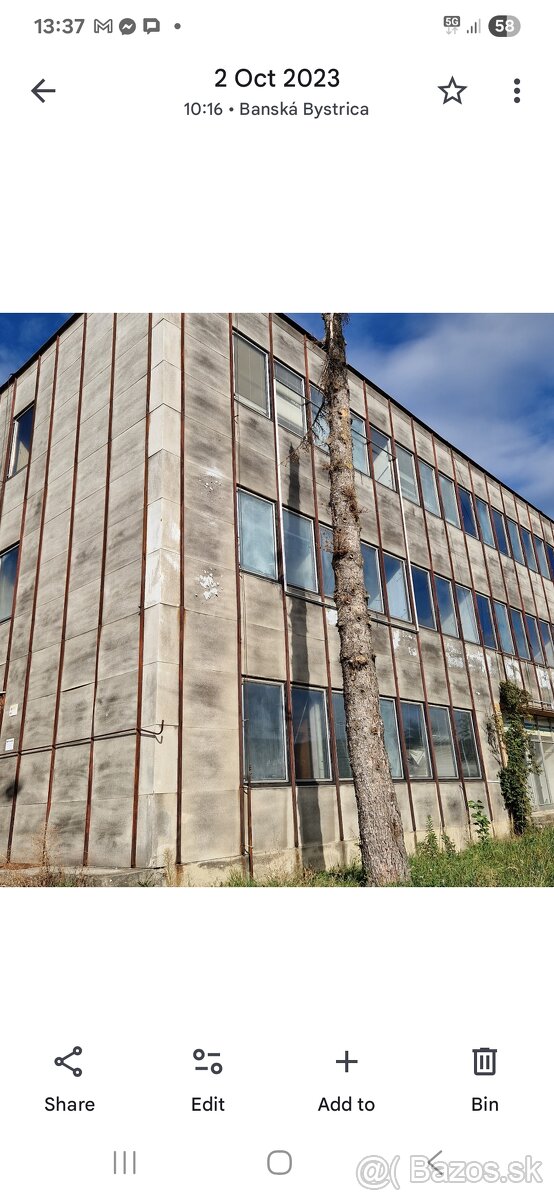 Darujem plechovú fasádu-partia len BB a blìzke okolie