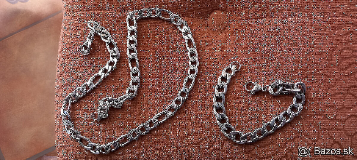 Sada 2x retiazka z chir.ocele + poštovné v cene...