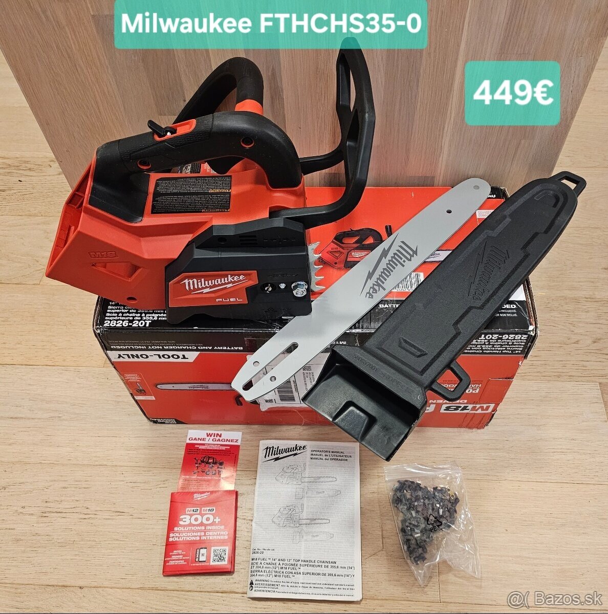 Milwaukee reťazová píla M18