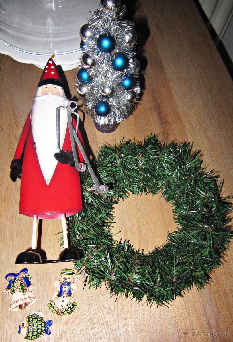 Vianočné dekorácie Dedo Mráz - sada 6 kusov