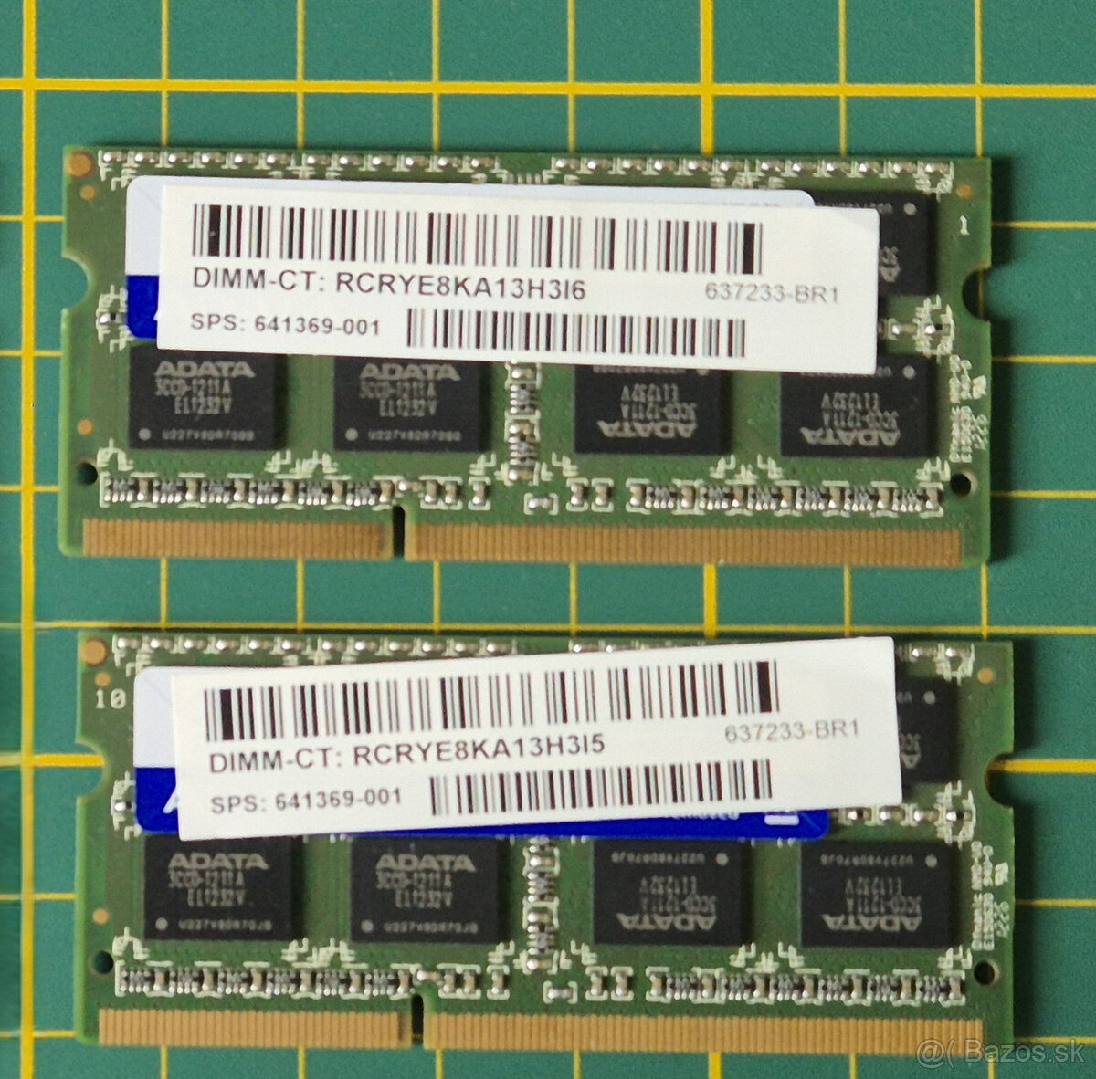2×4GB ADATA DDR3 SO-DIMM RAM do notebooku – 8GB