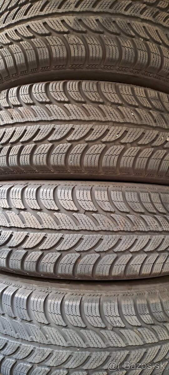 Predám 4ks jazdené zimné 185/70r14-88T Sava