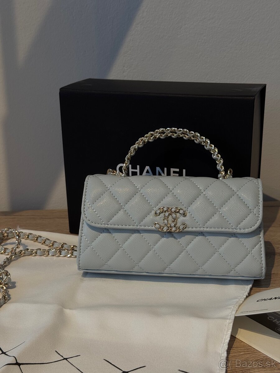 Kabelka chanel taska modrá