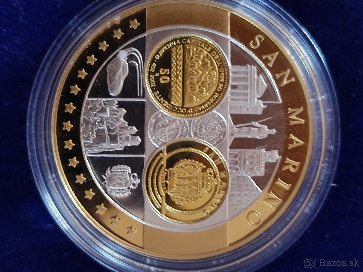 Medaila SAN Marino AG 999 proof