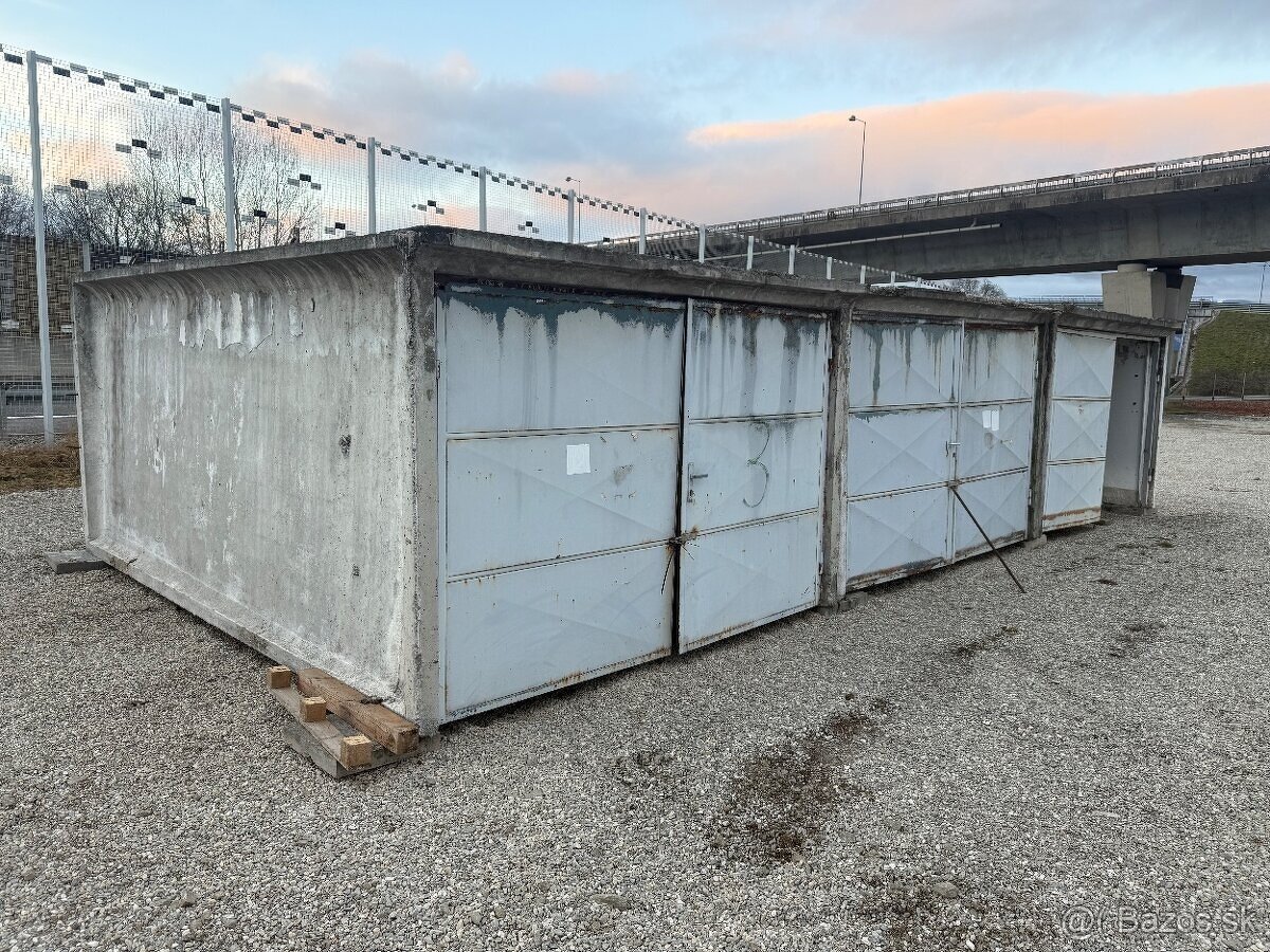 predam 2 ks prefabrikovaná garaz