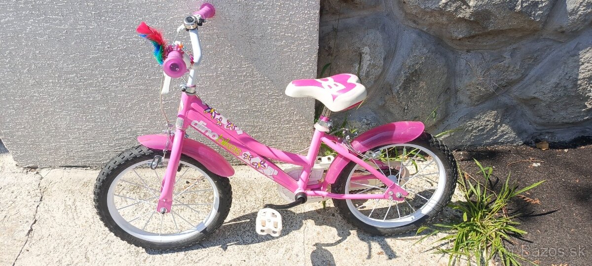 2 kusy dievčenský bicykel Dino 16