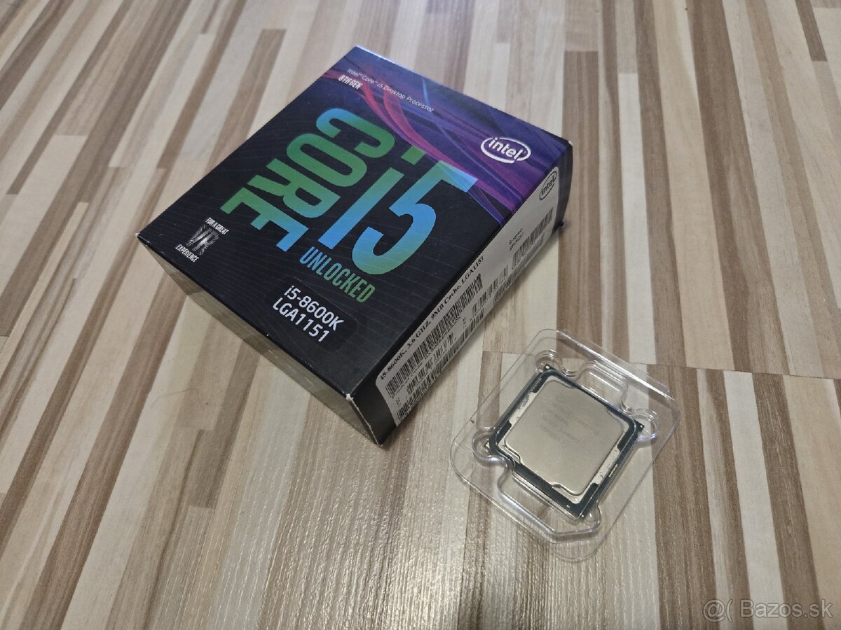 Procesor i5 8600K, 6 jadro 3.60 GHz (Turbo 4.30 GHz) 95W