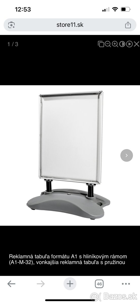 Reklamná tabuľa poškodená