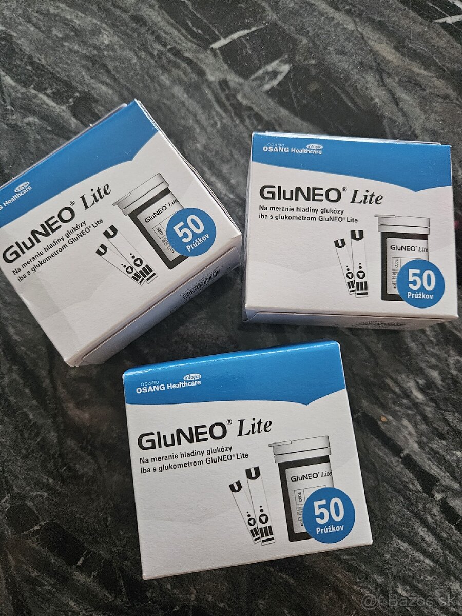 Testovacie prúžky Gluneo