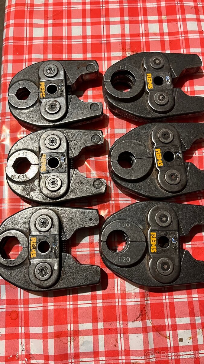 Čeluste pre REMS mini-press akumulatorovy radiálny lis.