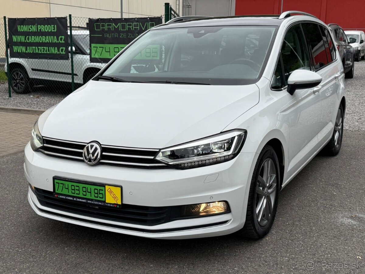 ► VW TOURAN 2,0 TDI - 140 kW, APPLECAR, PARK. SENZORY ◄