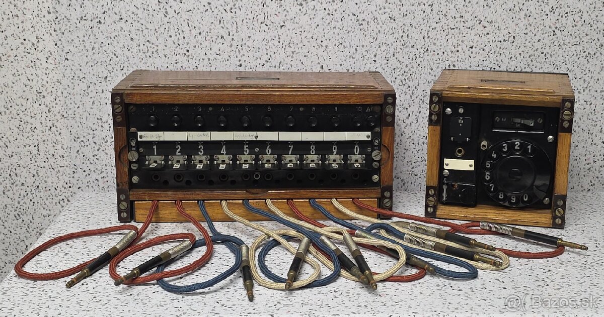 polní telefonní 》Klappenschrank 10 OB 52 + Amtszusatz OB 52