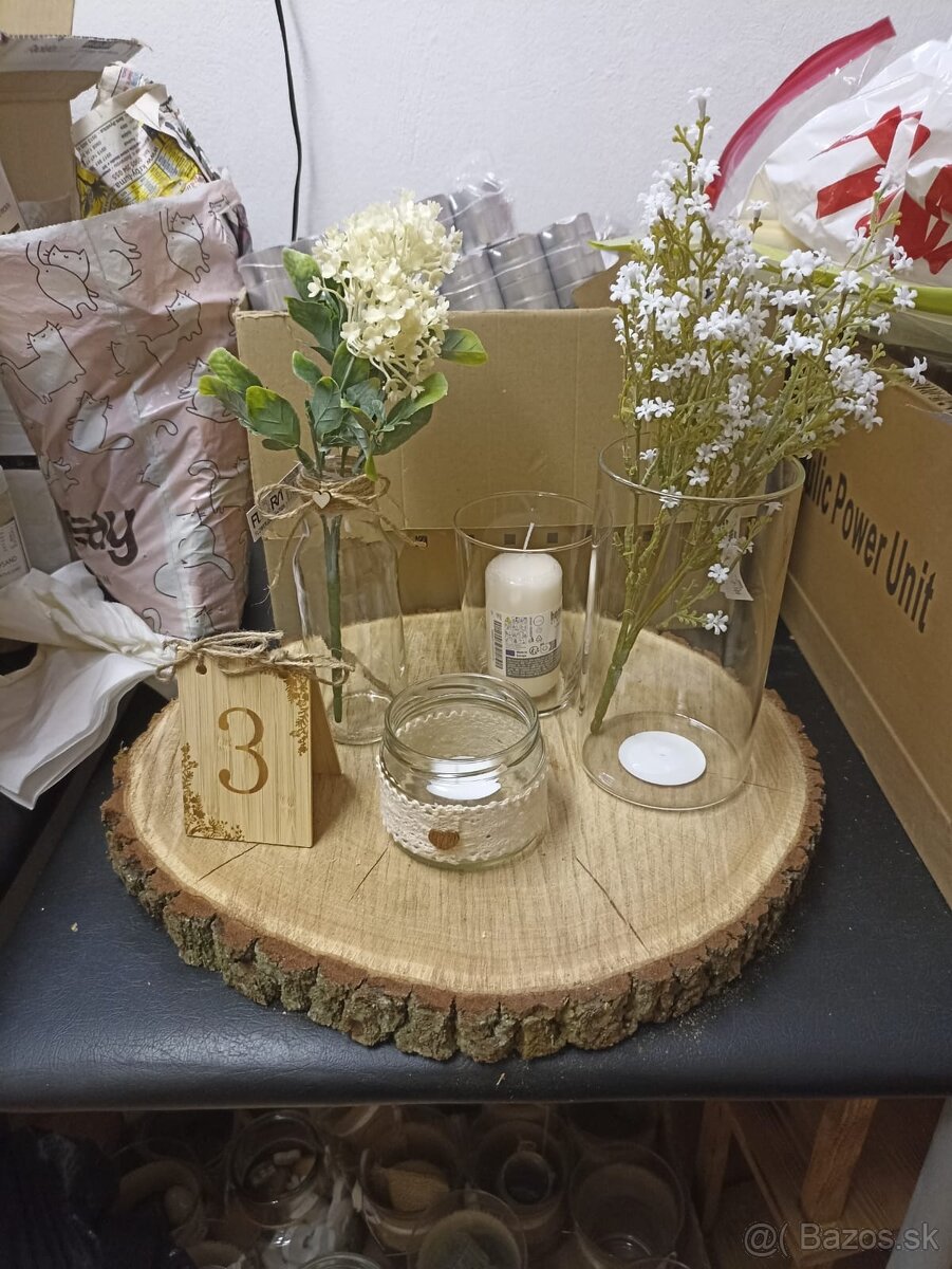 Dubové podnosy - koláče z dreva