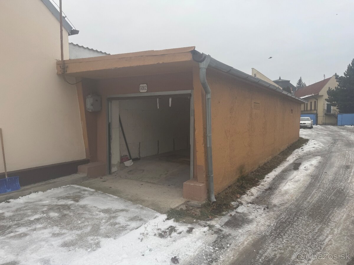 Predám murovanu garaž
