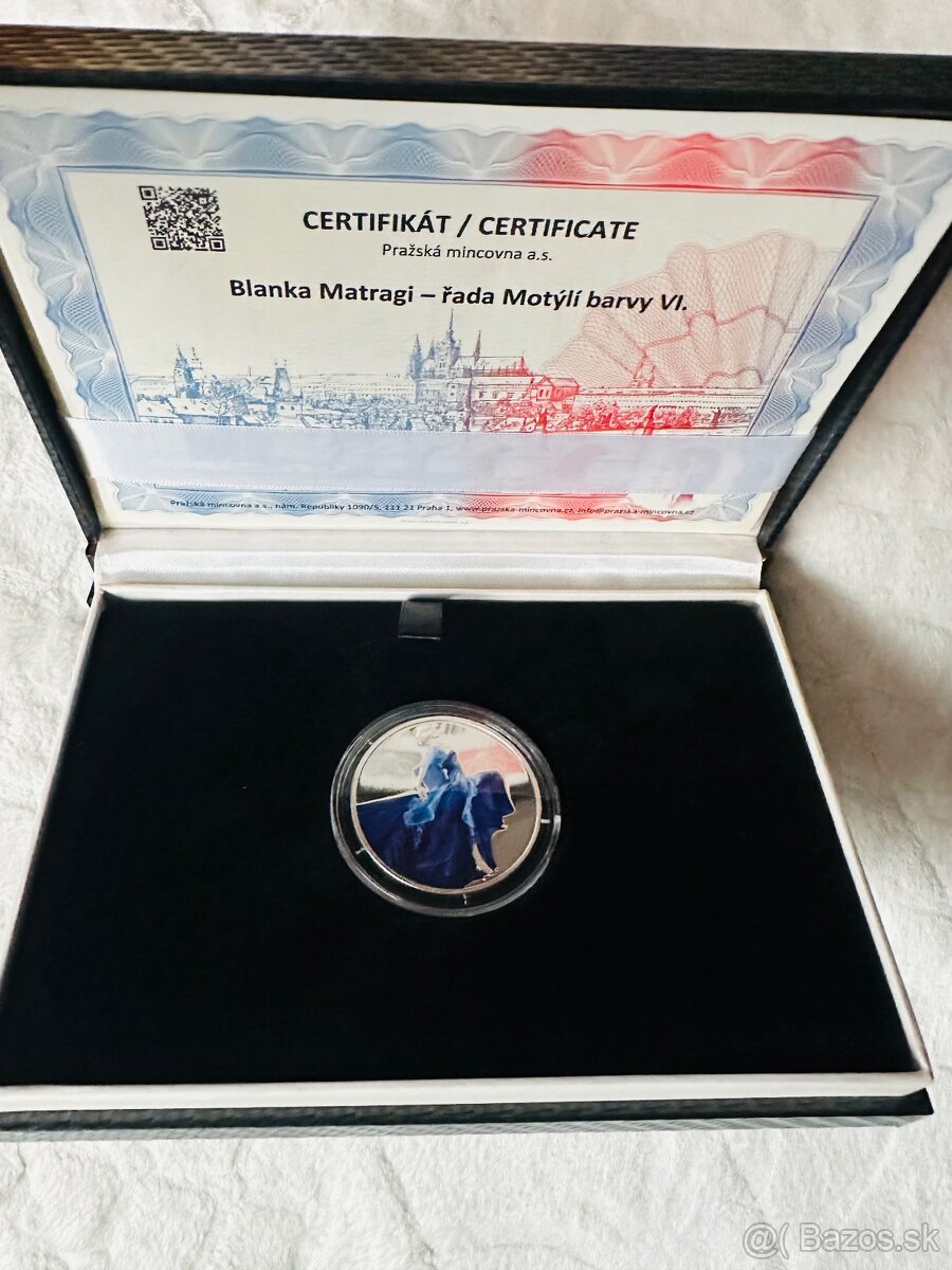 Pamätná strieborná minca Blanka Matragi
