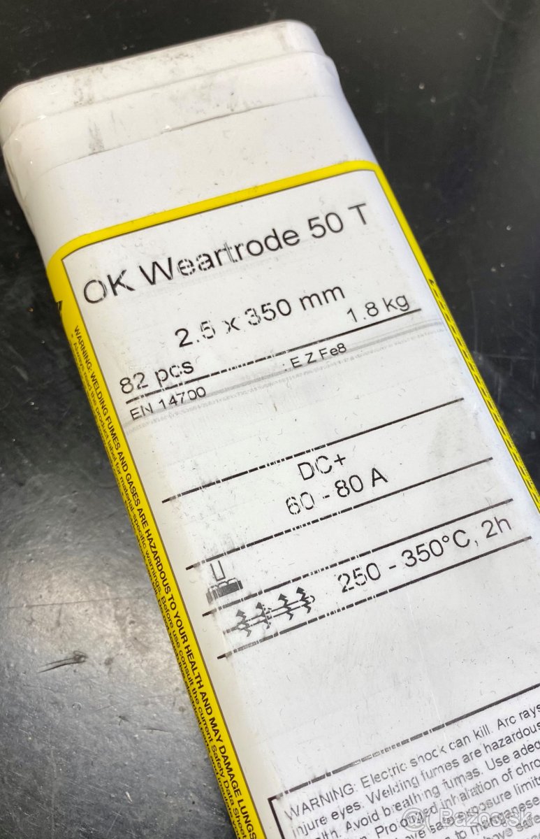 Tvrdonávarová elektróda ESAB OK Weartrode 50T - 2,5 mm