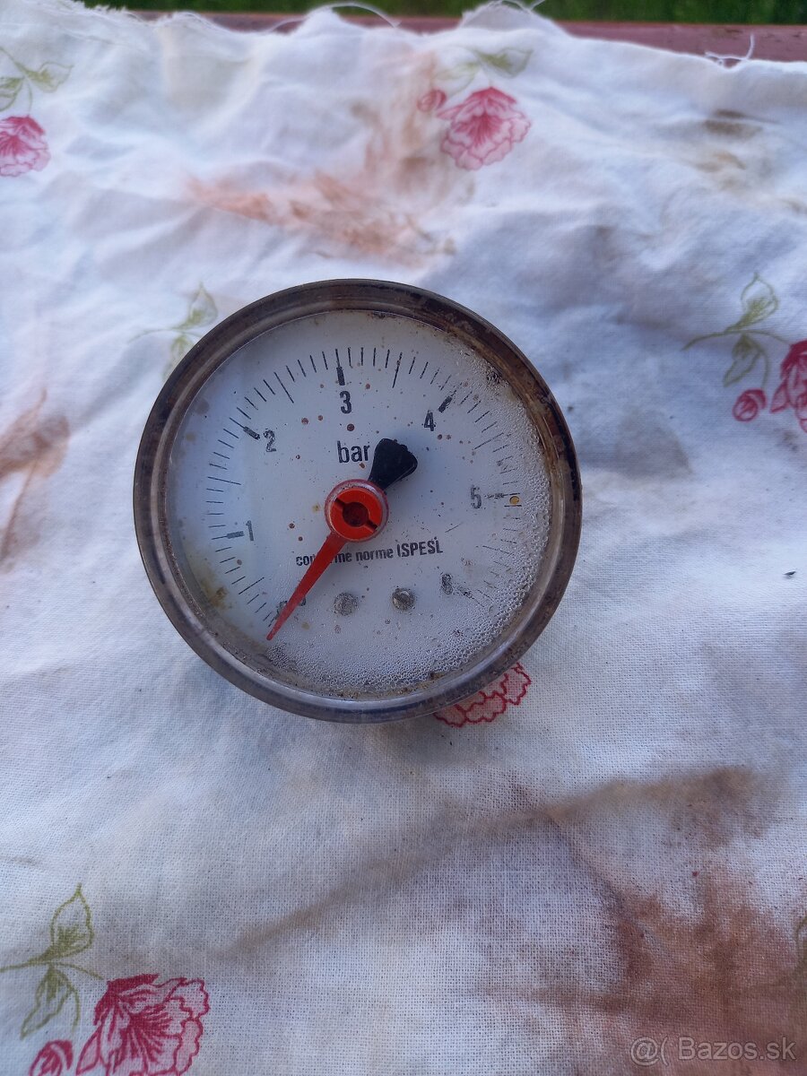 Vykurovací manometer 6 Bar