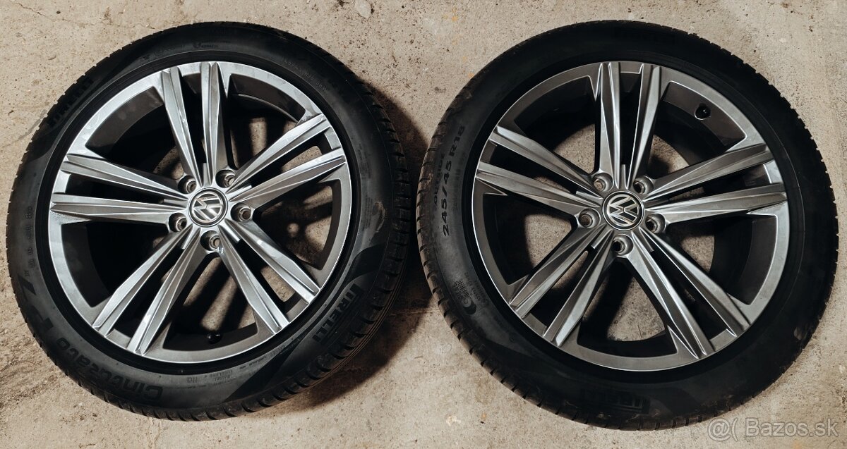 Originálne disky VW R18 Sebring Arteon (s letnými pneu)