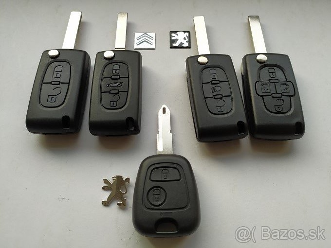 obal kľúča 2, 3 a 4 tlačidl. PEUGEOT / CITROEN s logom