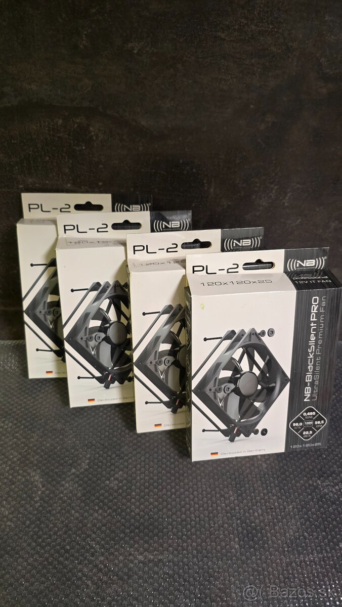 Chladice fany Noiseblocker BlackSilentPRO PL-2 120mm