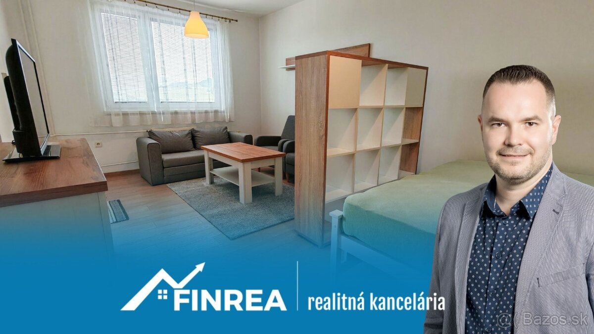 Na prenájom kompletne zariadený 1 izbový byt – Brezovec, Ľud