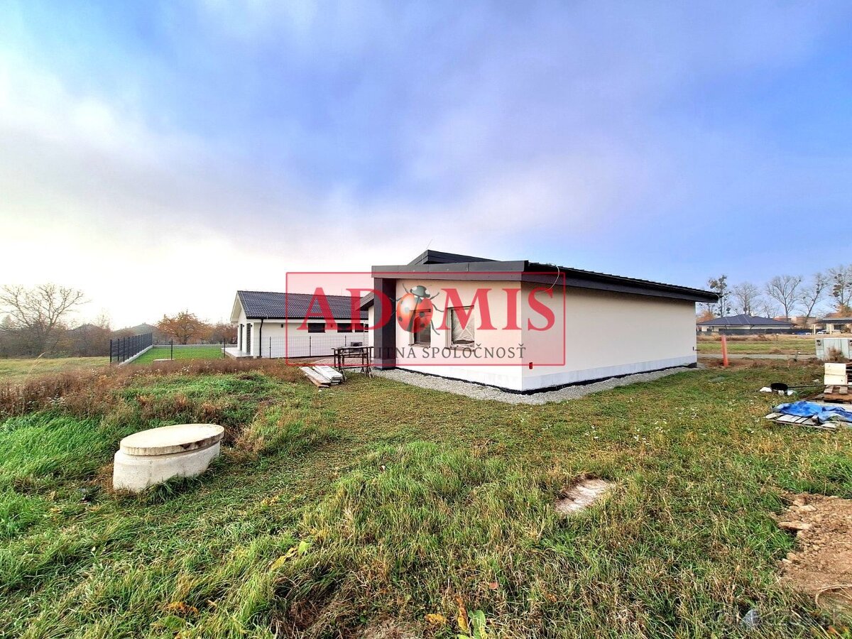 4-izbový tehlový bungalov 648m2 Ruskov,2x kúpeľňa,rekuperáci