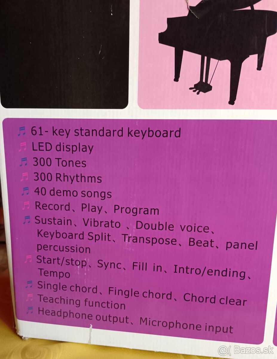 Predám klavír Fox keyboard ARK-160