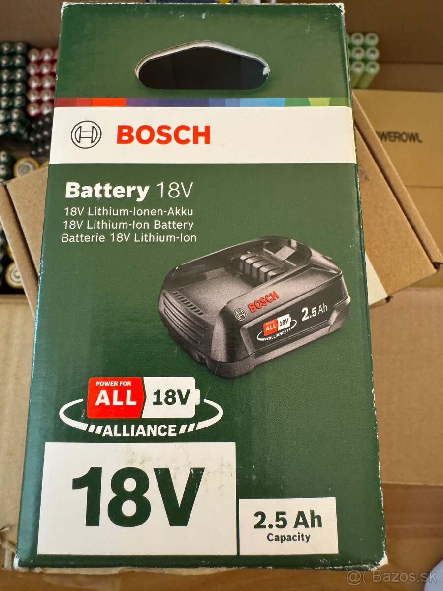 Predam novu Bosch Náhradná batéria 18 V/2,5 Ah