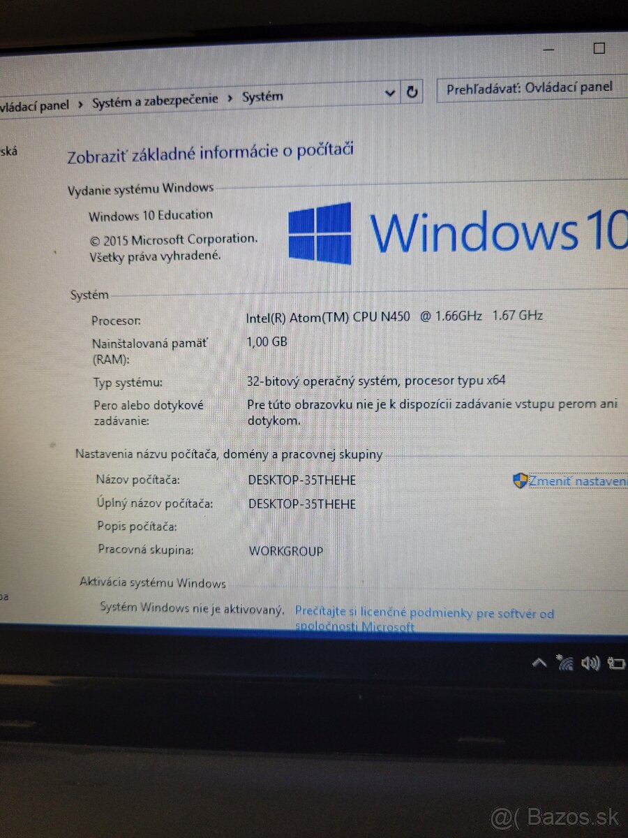 Mini notebook / netbook Asus - Windows 10 Education