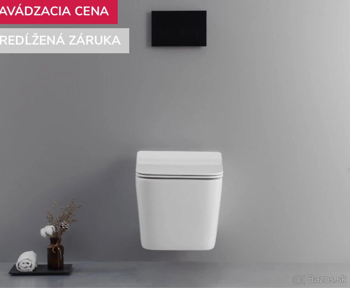 Moderné závesné WC + podomietkový modul (nepoužité)