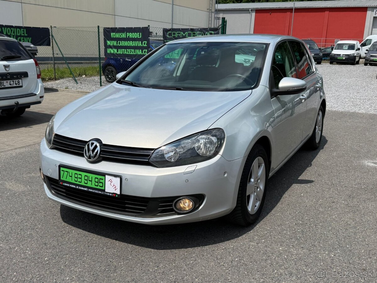 ► VW GOLF VI 1,6 MPI BEN/LPG - 75 kW, AUTOM. PARKOVÁNÍ ◄