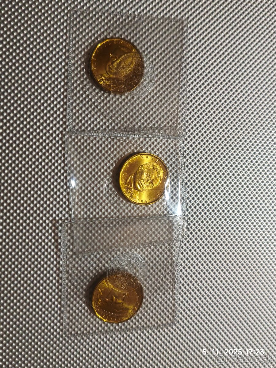 Mince pamätné 20kč 3 kusy každá iná cena spolu 10€