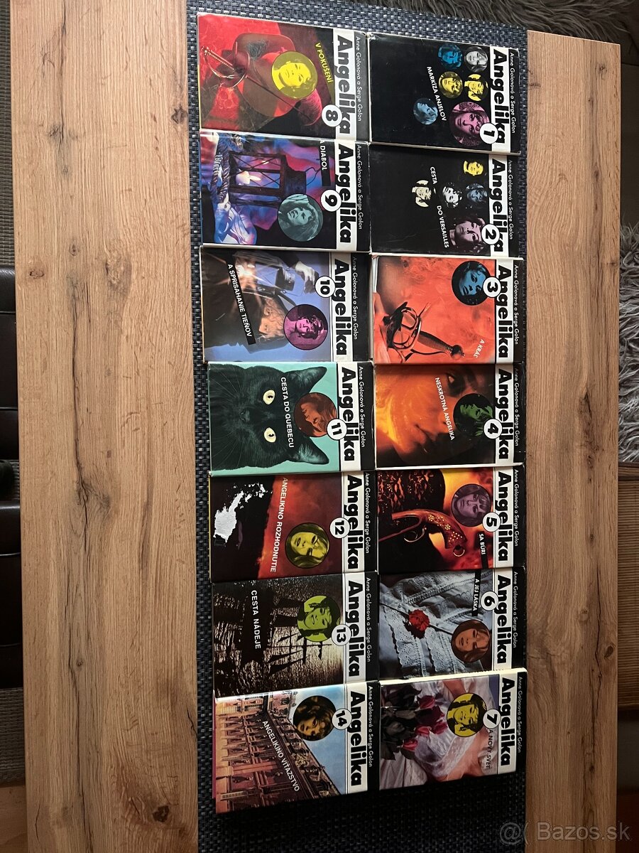 Angelika 1-14 celá kolekcia legendárnej ságy v skvelom stave