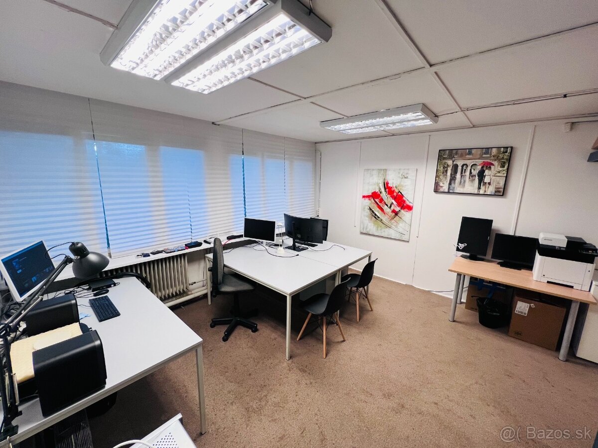 Kancelária 23m2 v Ružinove-parking, internet, energie v cene
