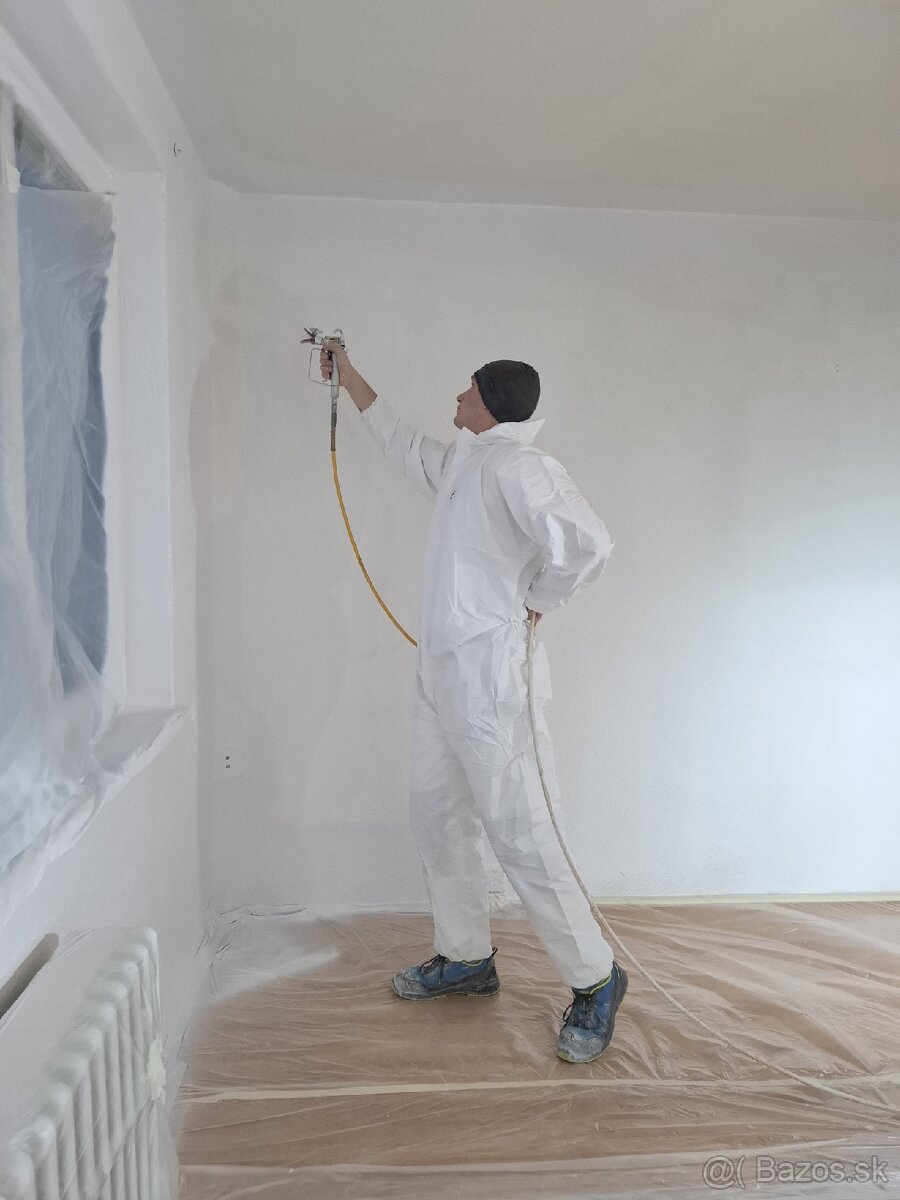 ✅️ Airless maľovanie striekaním - strojové maľovanie