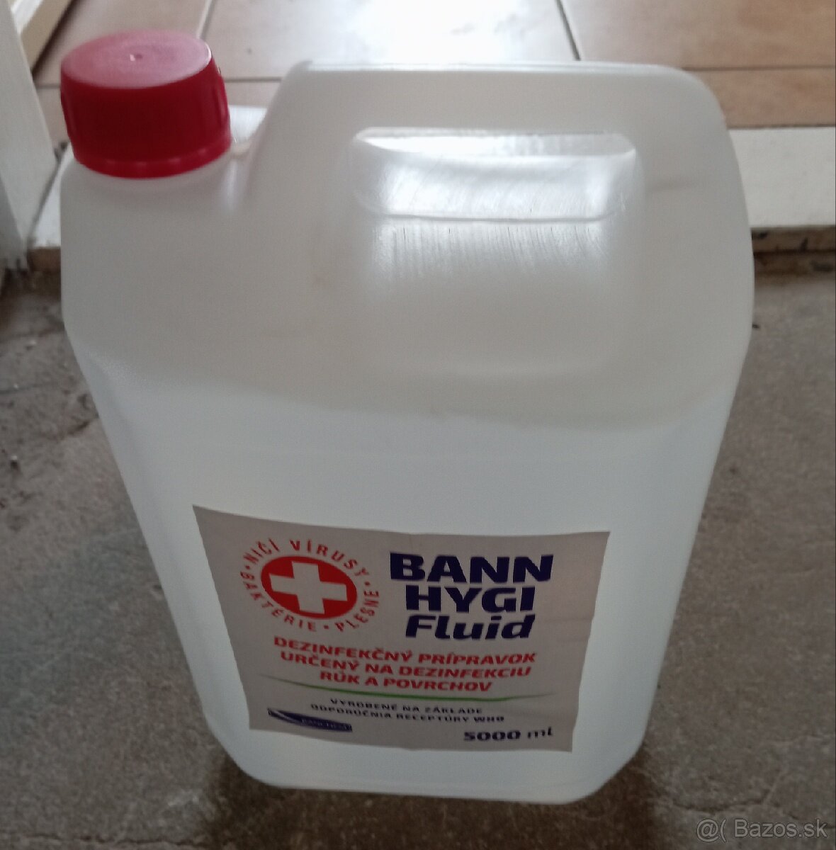 Dezinfekcia o objeme 5 Litrov (500 ml) BANN HYGI Fluid