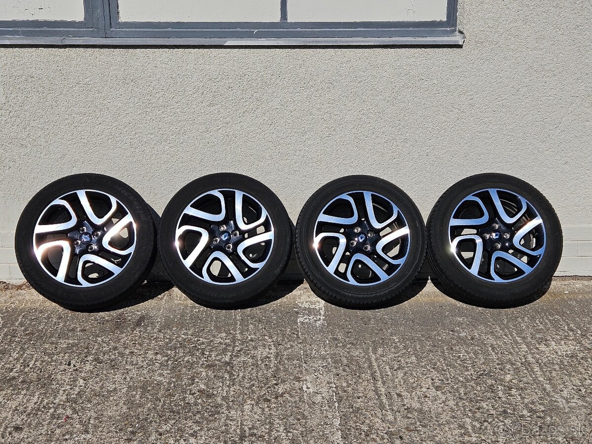 Originálne disky RENAULT 4x100 R17, pneu Michelin
