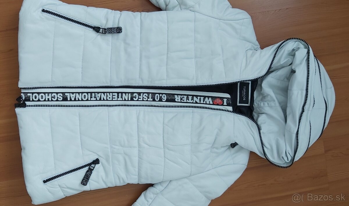 Dámska zimná kožená bunda veľ 42