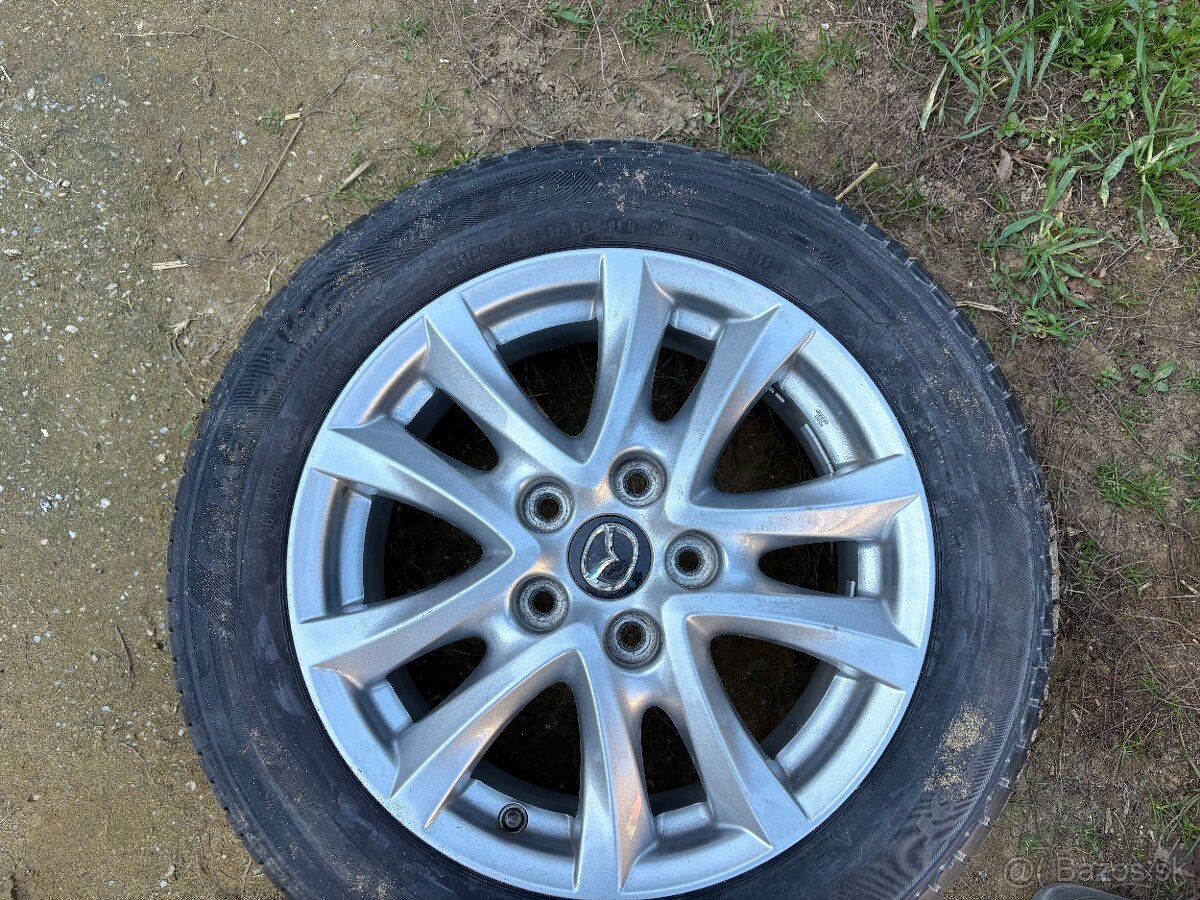 205/55 R16 letné pneumatiky a mazda disky