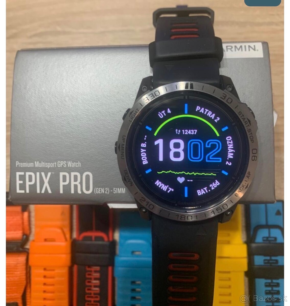 Garmin Epix 2 Pro  51mm Amoled Top stav